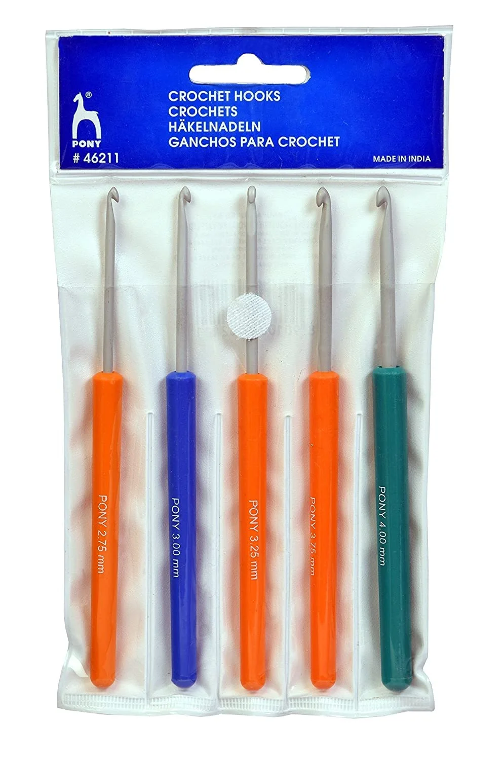 Pony Crochet Hook Needles With Plastic Handles 5 Sizes photo 3