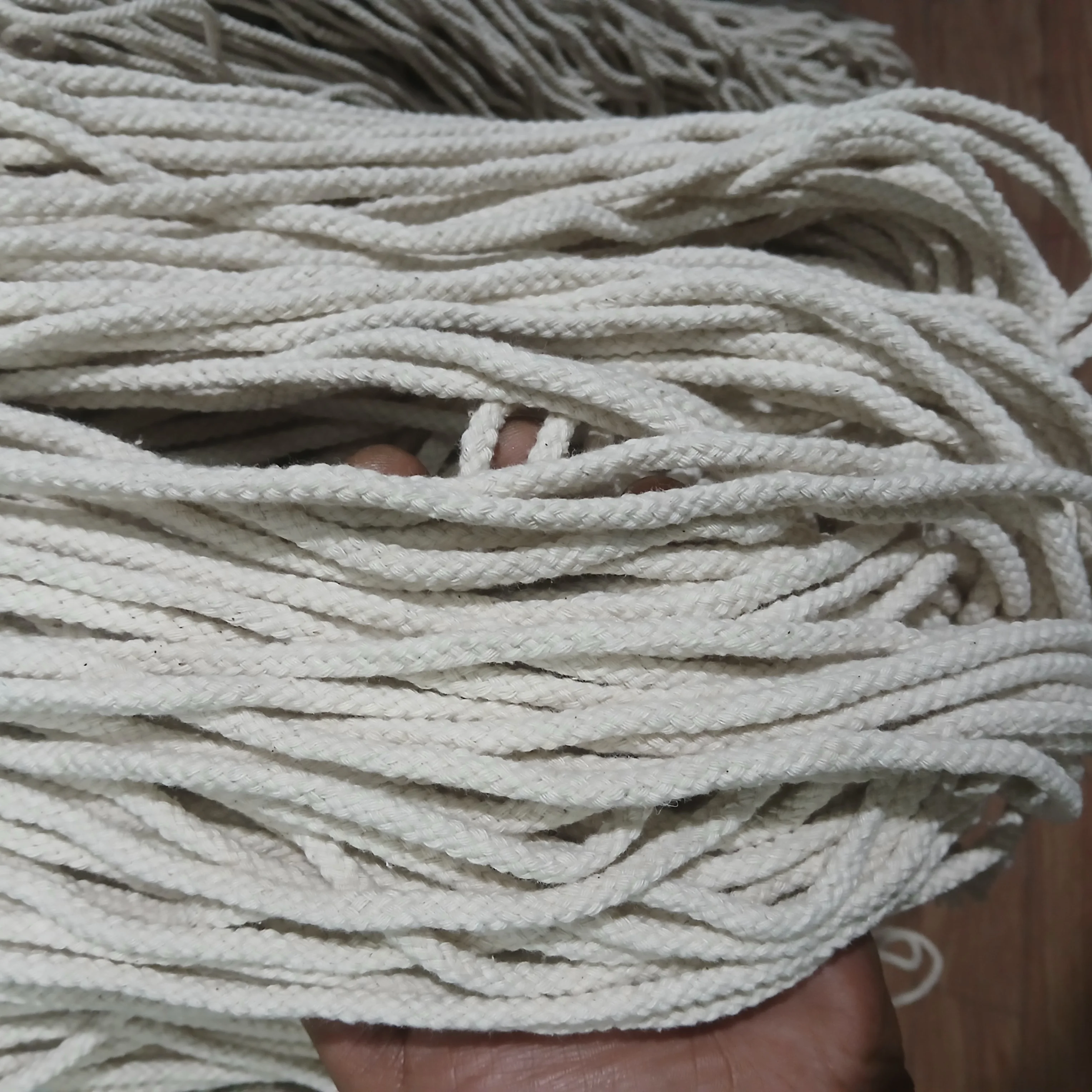 Braided Cotton Macrame Cords- 5mm photo 5
