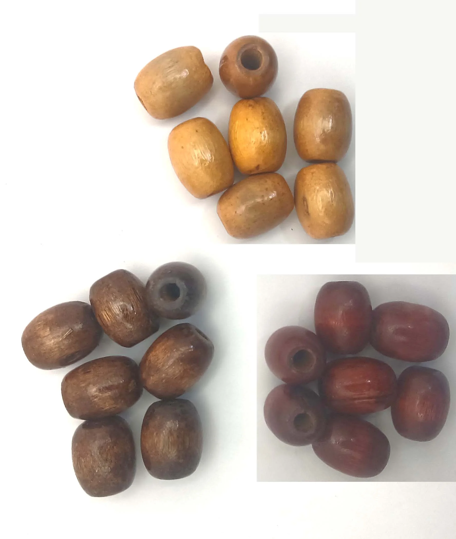 Oval Polished Beads 3 colours photo 4