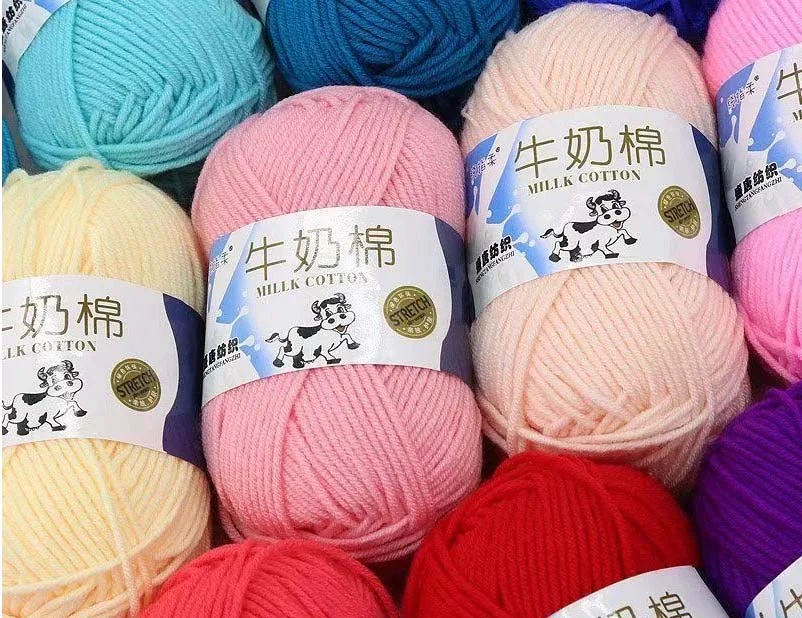 Milk Cotton Yarn for Crochet (50 gms/85meters) photo 6