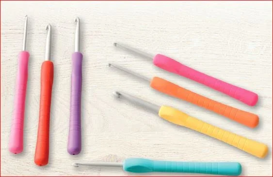 Original Pony Crochet Hook with Palm Friendly Rubber Handles (2mm - 6mm) photo 3