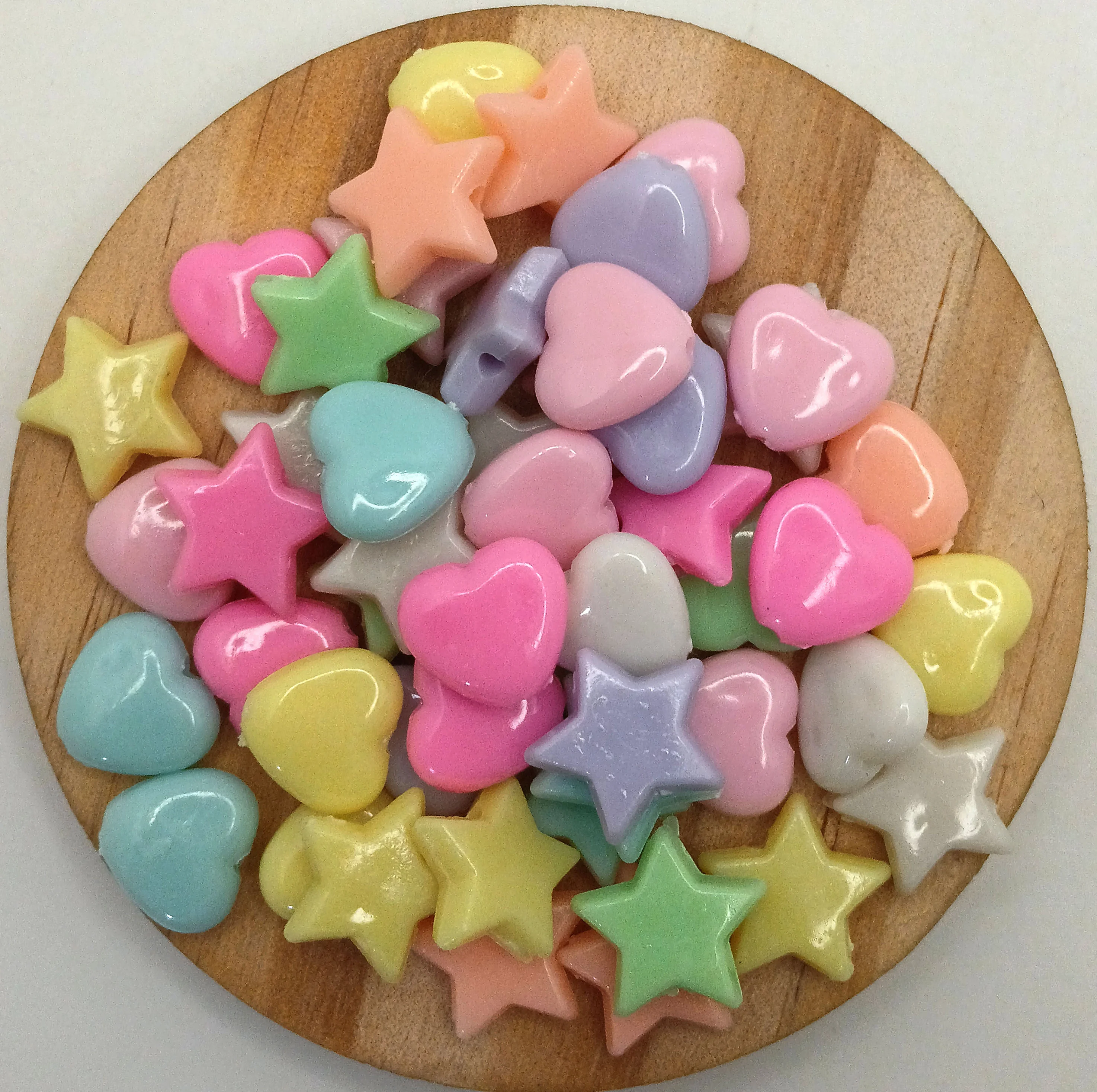 Heart / Star  Plastic Bead for General craft