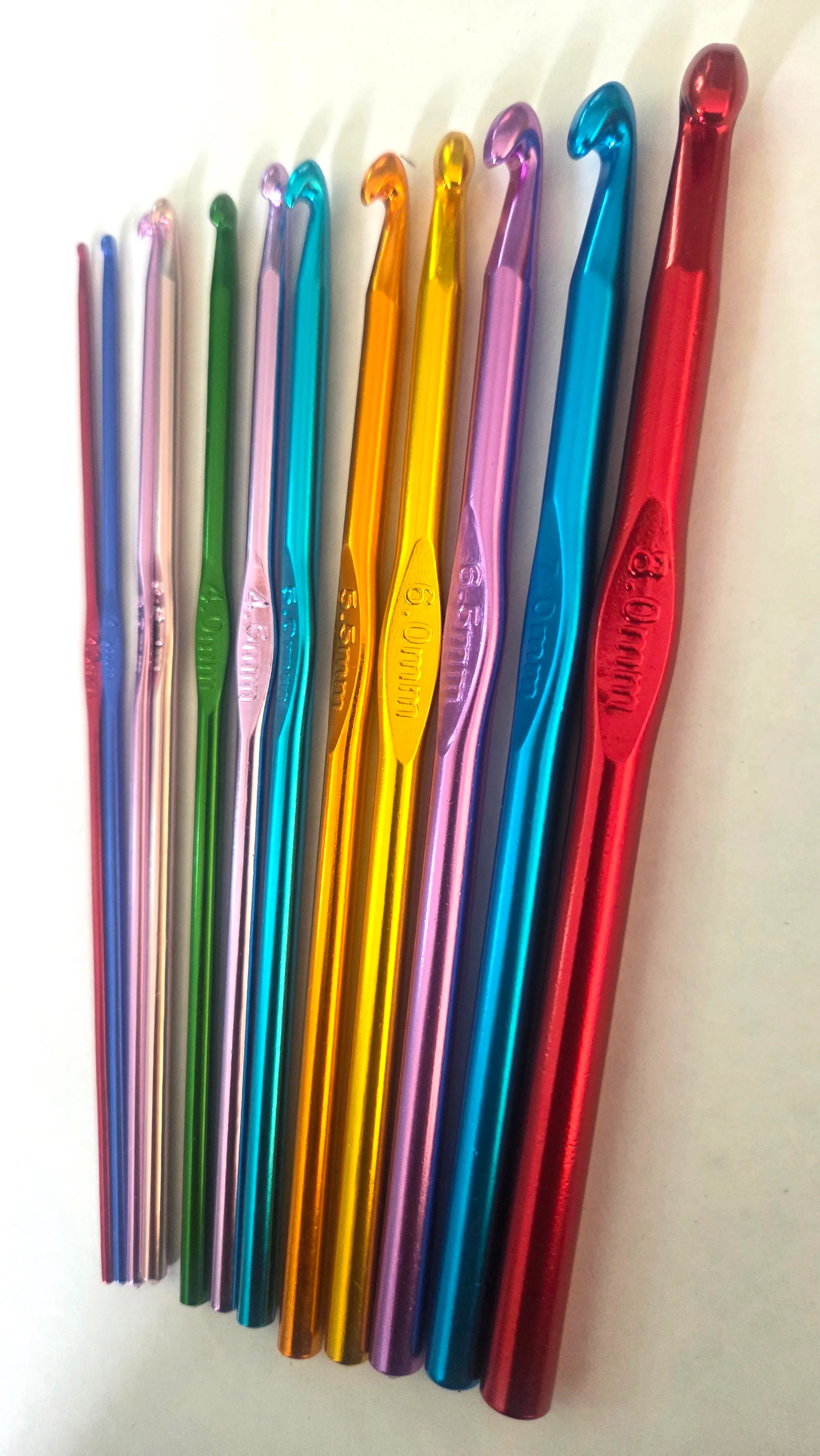 Aluminium Crochet Hook set of 12 photo 3
